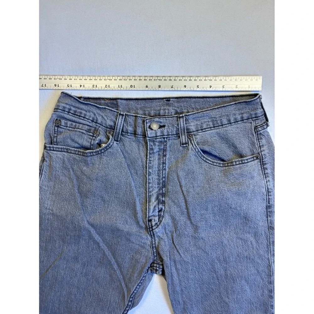 Levi's 505 Men's Gray Wash Straight Leg Jeans W34 L30 Regular Fit